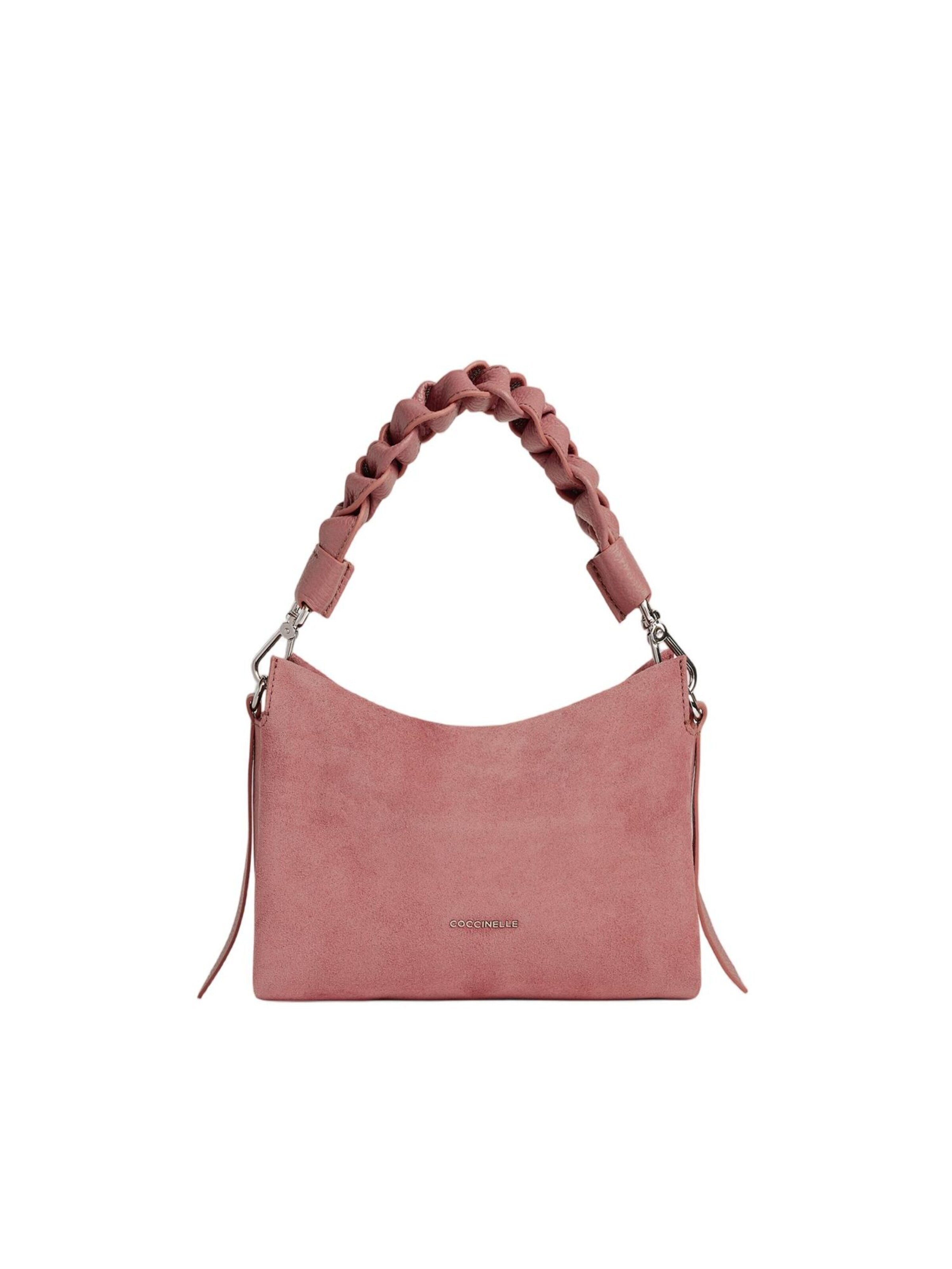 Coccinelle Handtas 'Boheme Suede 200s 1' in Roze: voorkant