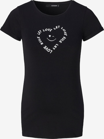 Supermom - Camiseta en negro: frente