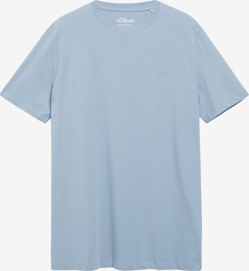 s.Oliver Men Big Sizes T-Shirt in Blau: Vorderseite