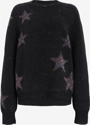 AllSaints Sweter 'STAR TINSEL' w kolorze czarny: przód