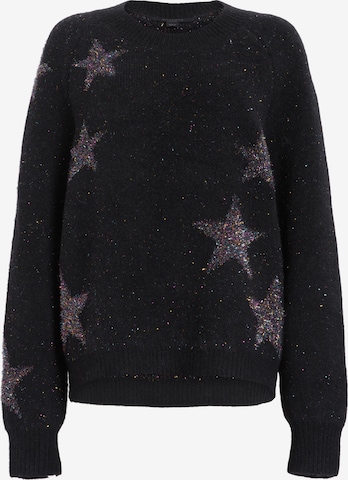 AllSaints Sweater 'STAR TINSEL' in Black: front