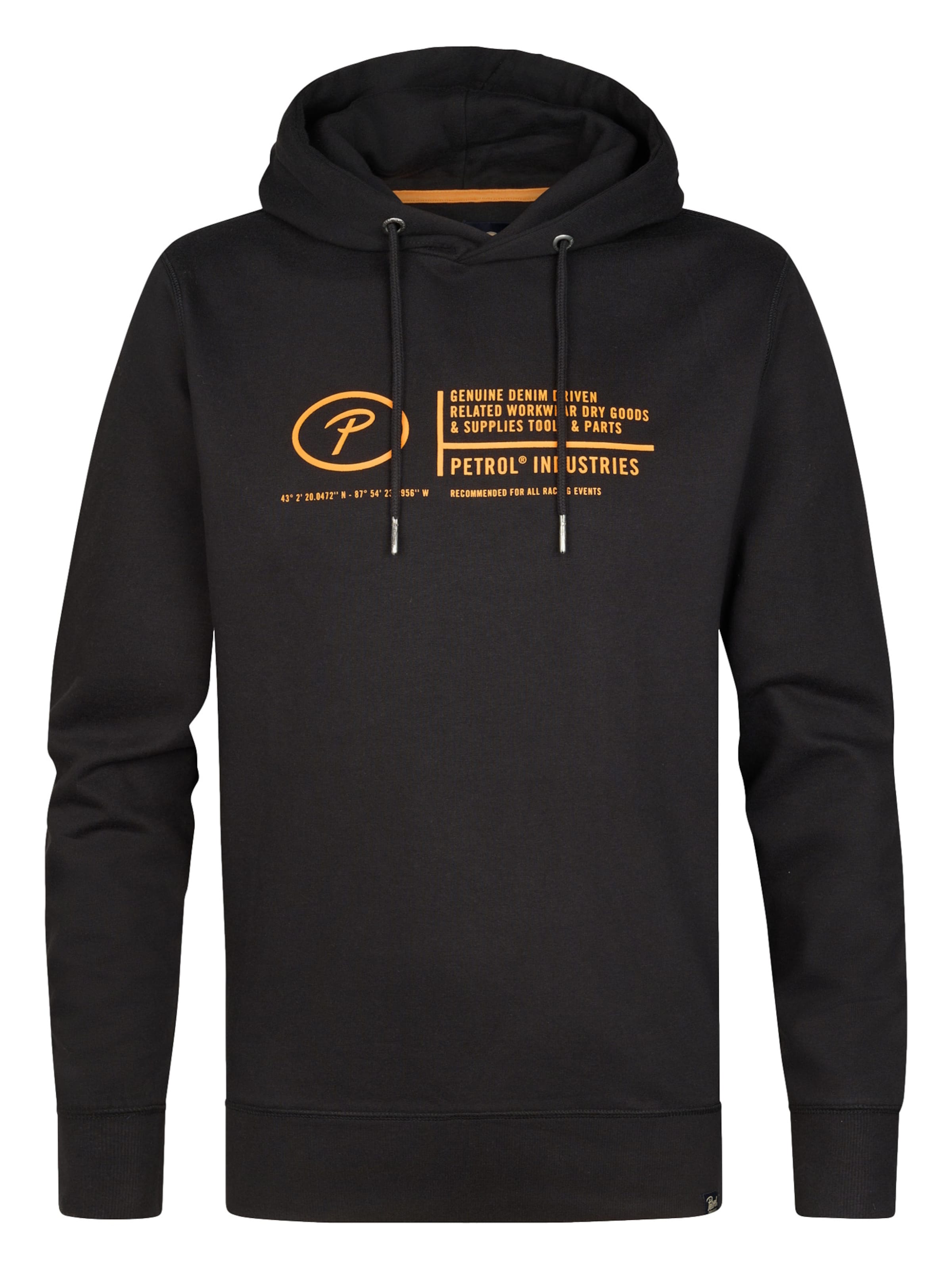 Petrol Industries Sweatshirt in Zwart: voorkant
