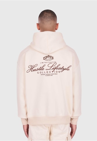 Dropsize Sweatshirt 'Hustle' in Beige: voorkant