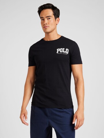 T-Shirt Polo Ralph Lauren en noir : devant