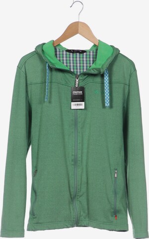 VAUDE Sweatshirt & Zip-Up Hoodie in L-XL in Green: front