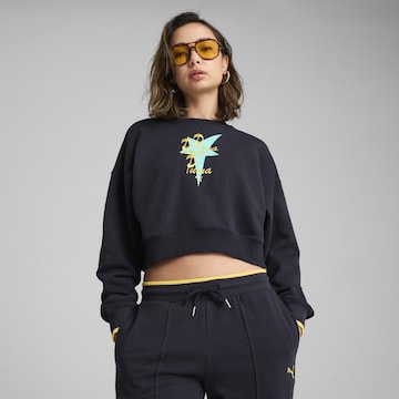 PUMA Sweatshirt 'Road To Unity' in Blauw: voorkant