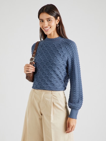 OBJECT Trui 'OBJSIDA' in Blauw: voorkant