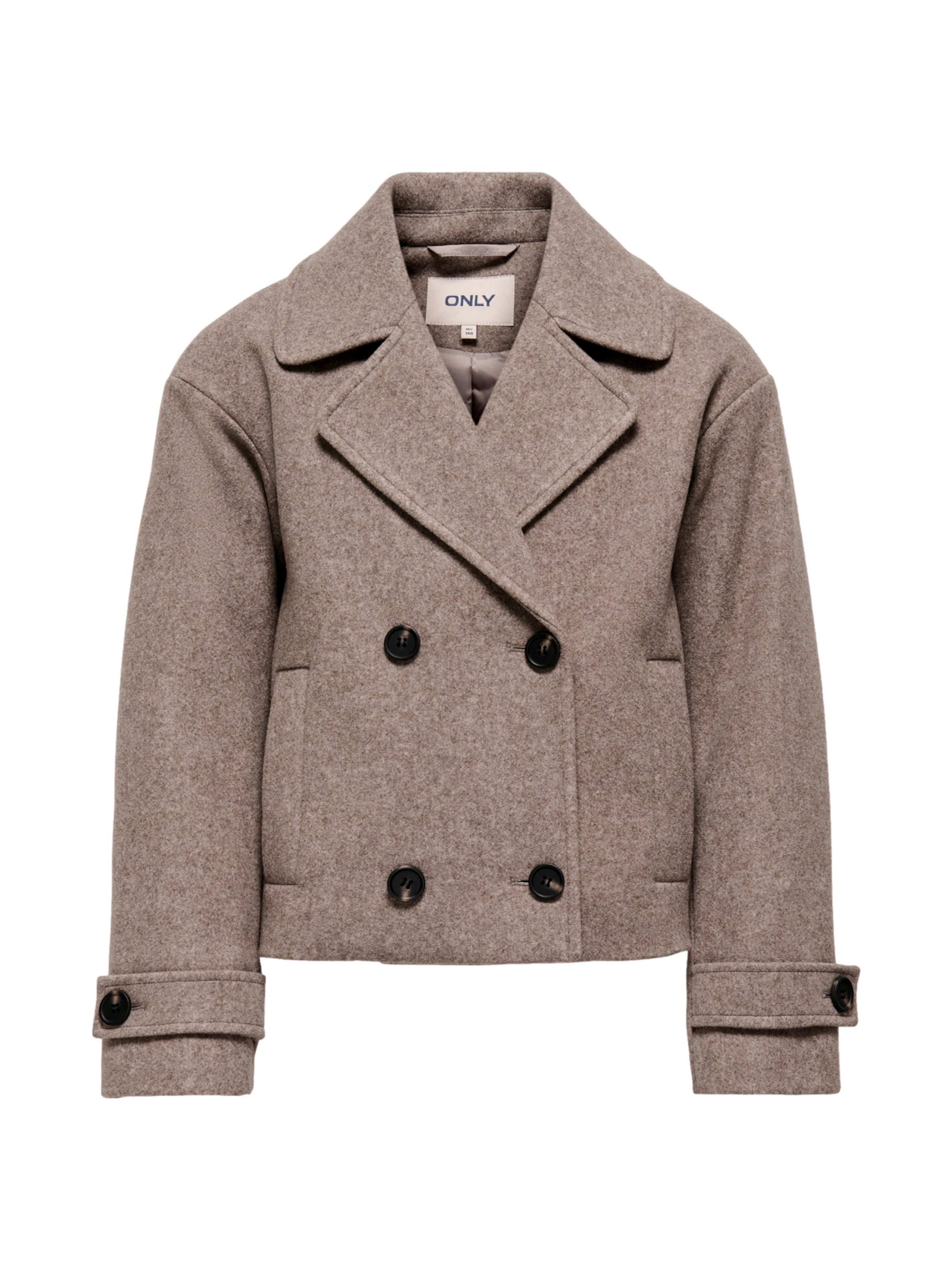 ONLY GIRLS - Chaqueta de entretiempo 'Adina' en marrón: frente
