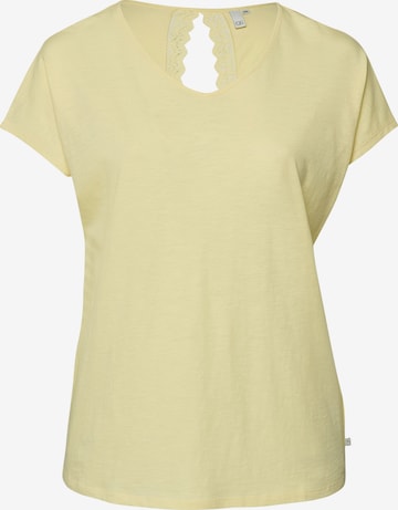 T-shirt QS en jaune : devant