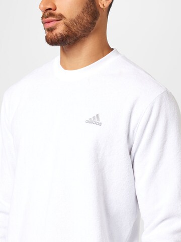 ADIDAS GOLF Athletic Sweatshirt in White