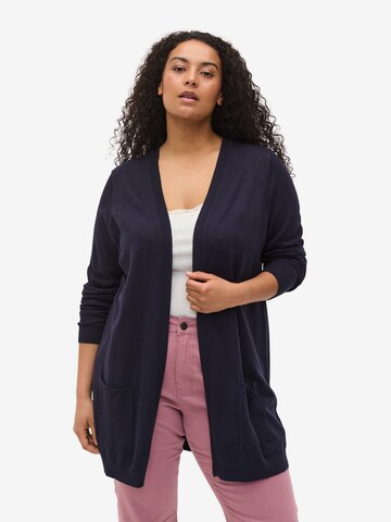 Zizzi Cardigan 'CARRIE' i blå: forside