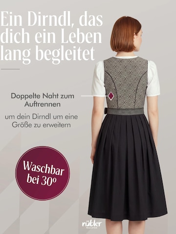 Trachtenhof Nübler Dirndl 'Dirndl midi Grace'‌‌‌‌ in Schwarz