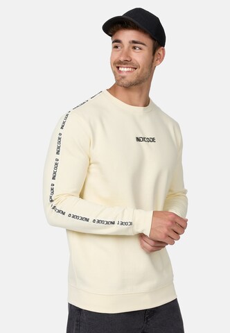 INDICODE JEANS Sweatshirt 'Korbin' in Beige: front