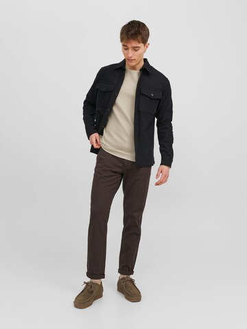 smėlio JACK & JONES Megztinis 'Miguel'