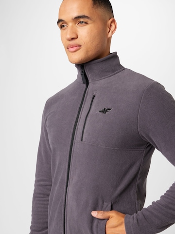 4F Athletic Fleece Jacket in Grey
