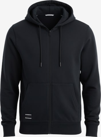 Ombre Sweatvest 'OM-SSBZ-0160' in Zwart: voorkant