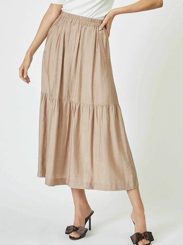 Jupe ' Hera' co'couture en beige : devant