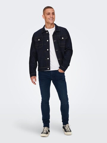 Skinny Jeans di Only & Sons in blu