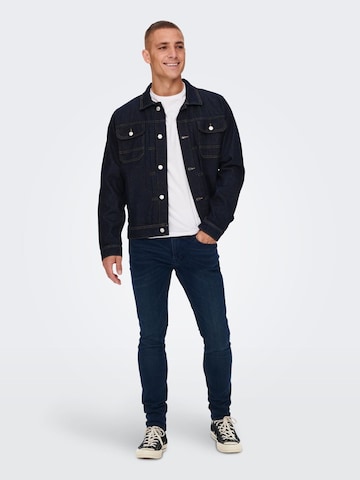 Only & Sons Skinny Jeans in Blau