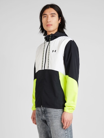 UNDER ARMOUR Athletic Jacket 'Legacy' in Green: front