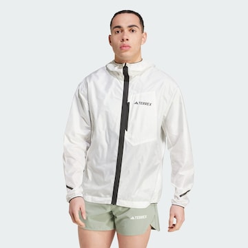 ADIDAS TERREX Athletic Jacket ' Xperior' in White: front