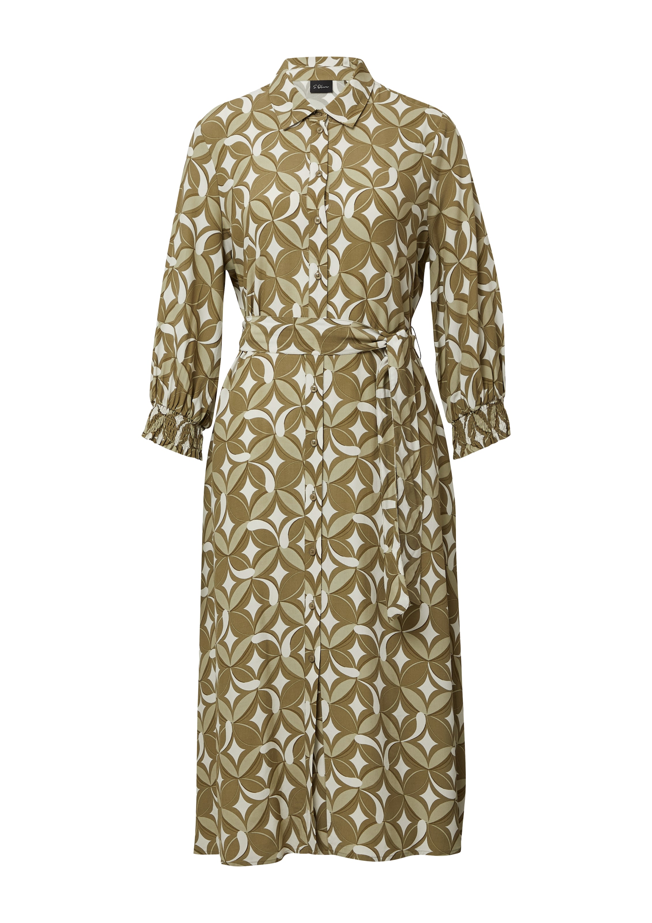 Robe-chemise s.Oliver BLACK LABEL en vert : devant