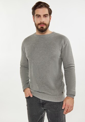 DreiMaster Maritim Sweater in Grey: front