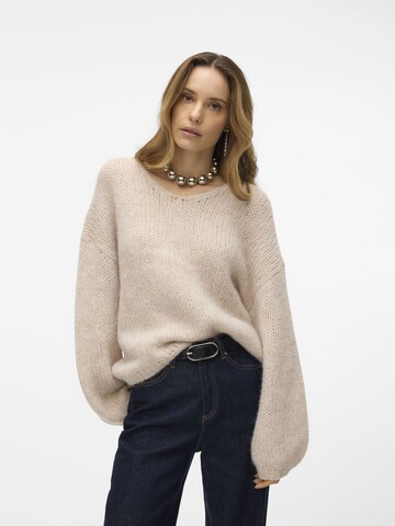 VERO MODA Sweater in Beige: front