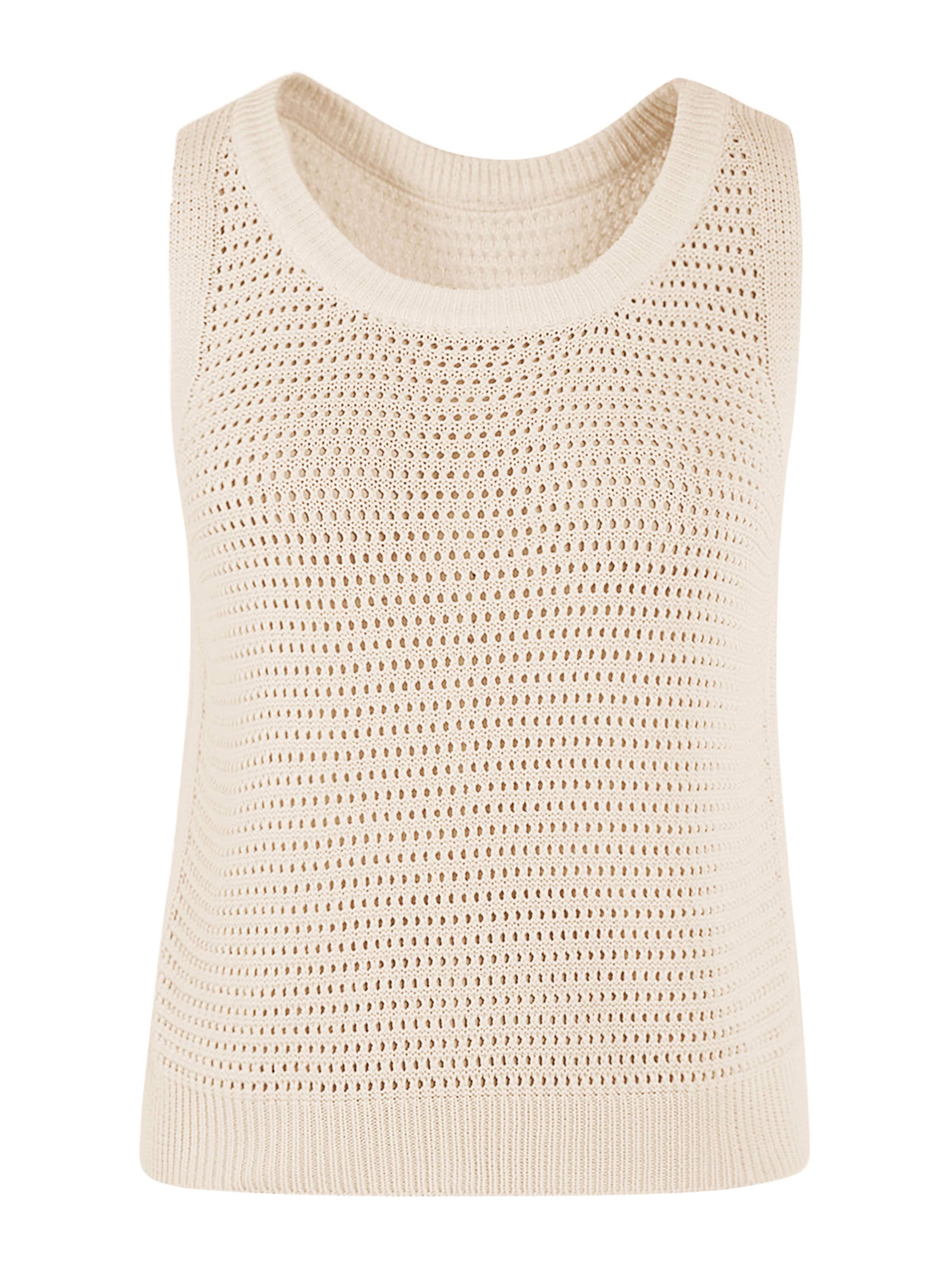 Imily Bela Вязаный топ в Бежевый: спереди