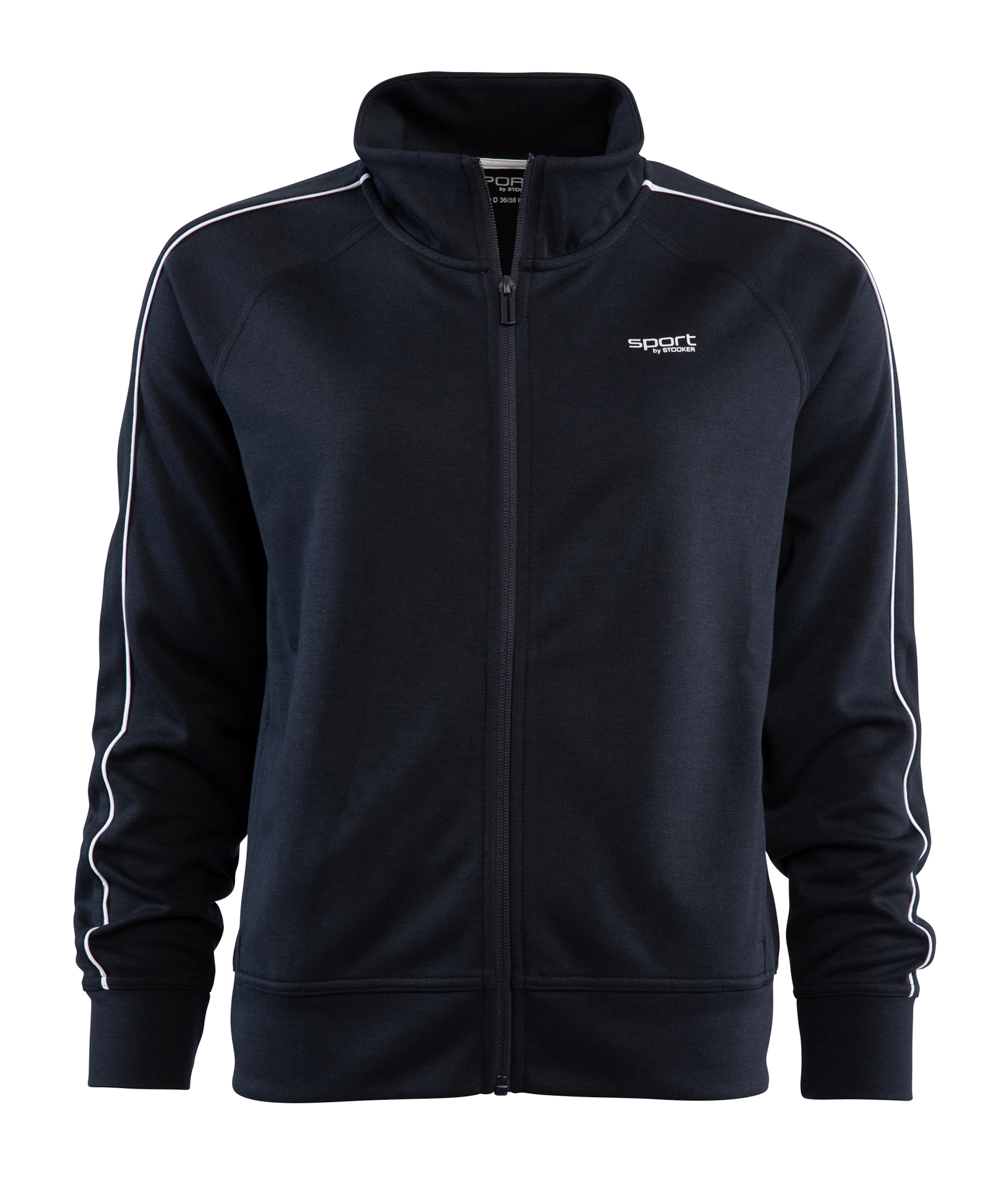 STOOKER WOMEN Sportsweatjacke in Blau: Vorderseite