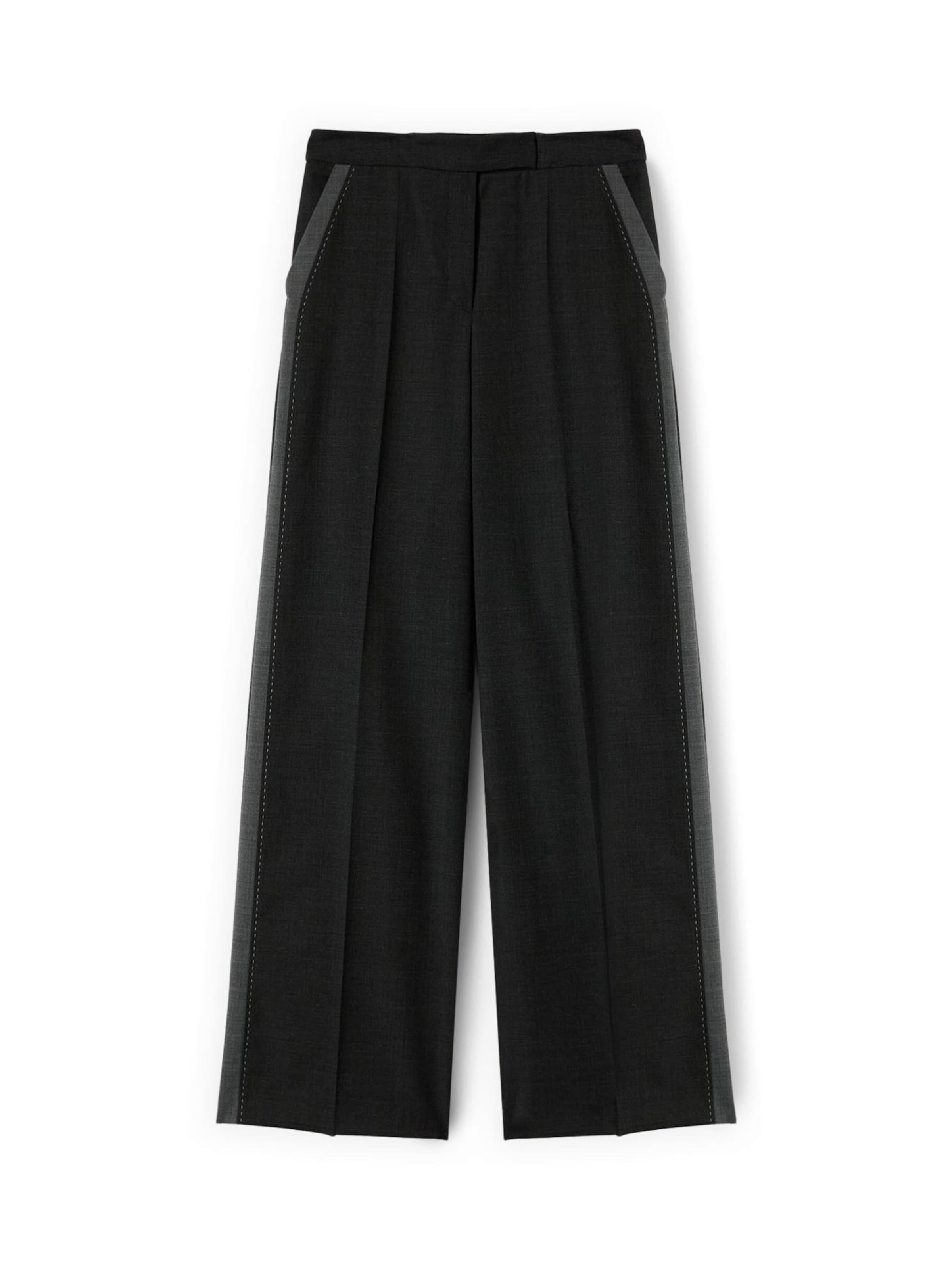 Wide Leg Pantalon MOTIVI en gris : devant