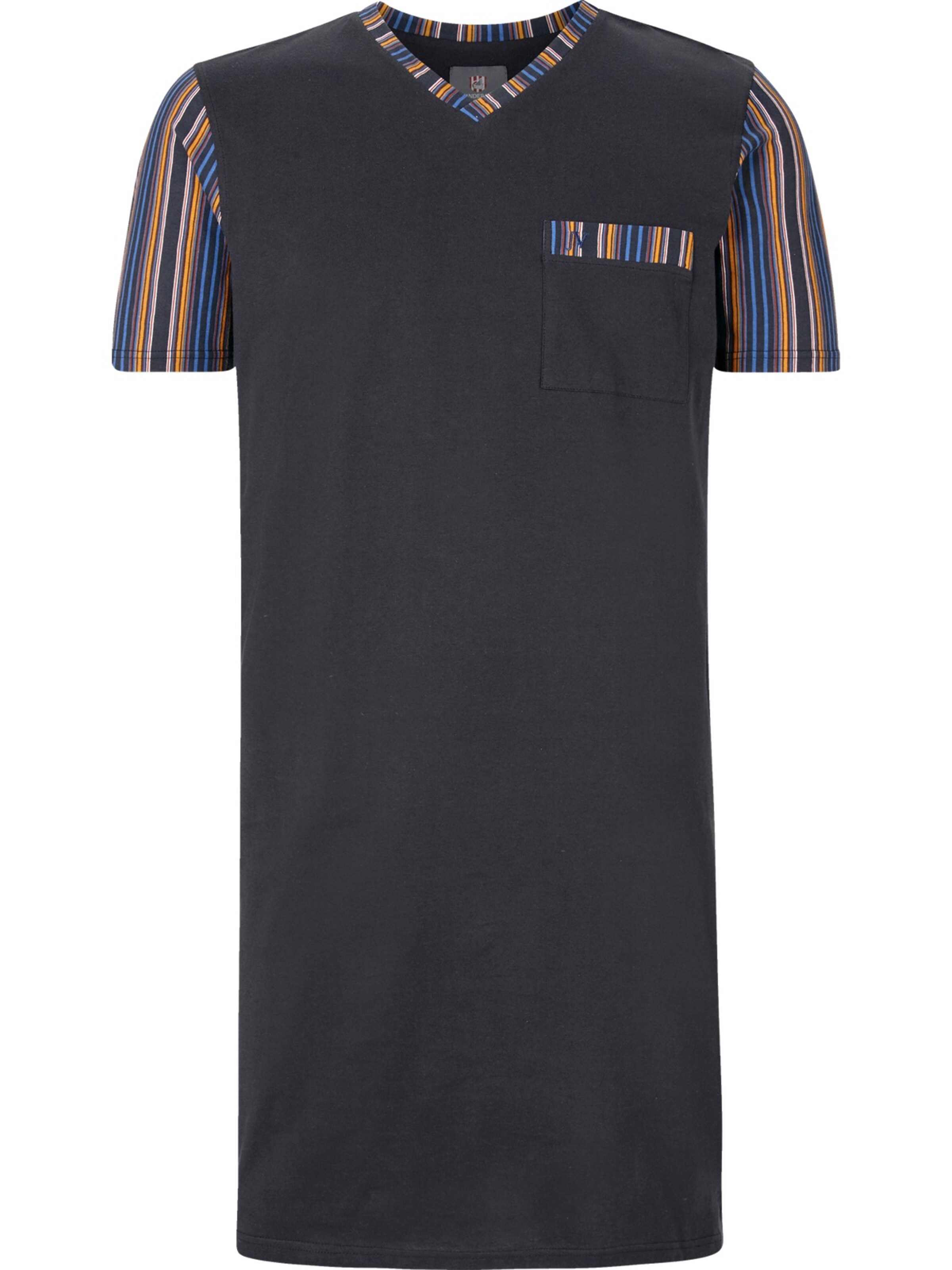 Jan Vanderstorm Long Pajamas 'Arwid' in Blue: front