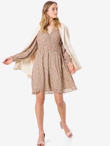 Neo Noir Dress in Beige