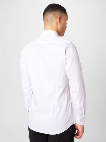 OLYMP Přiléhavý střih Košile – bílá