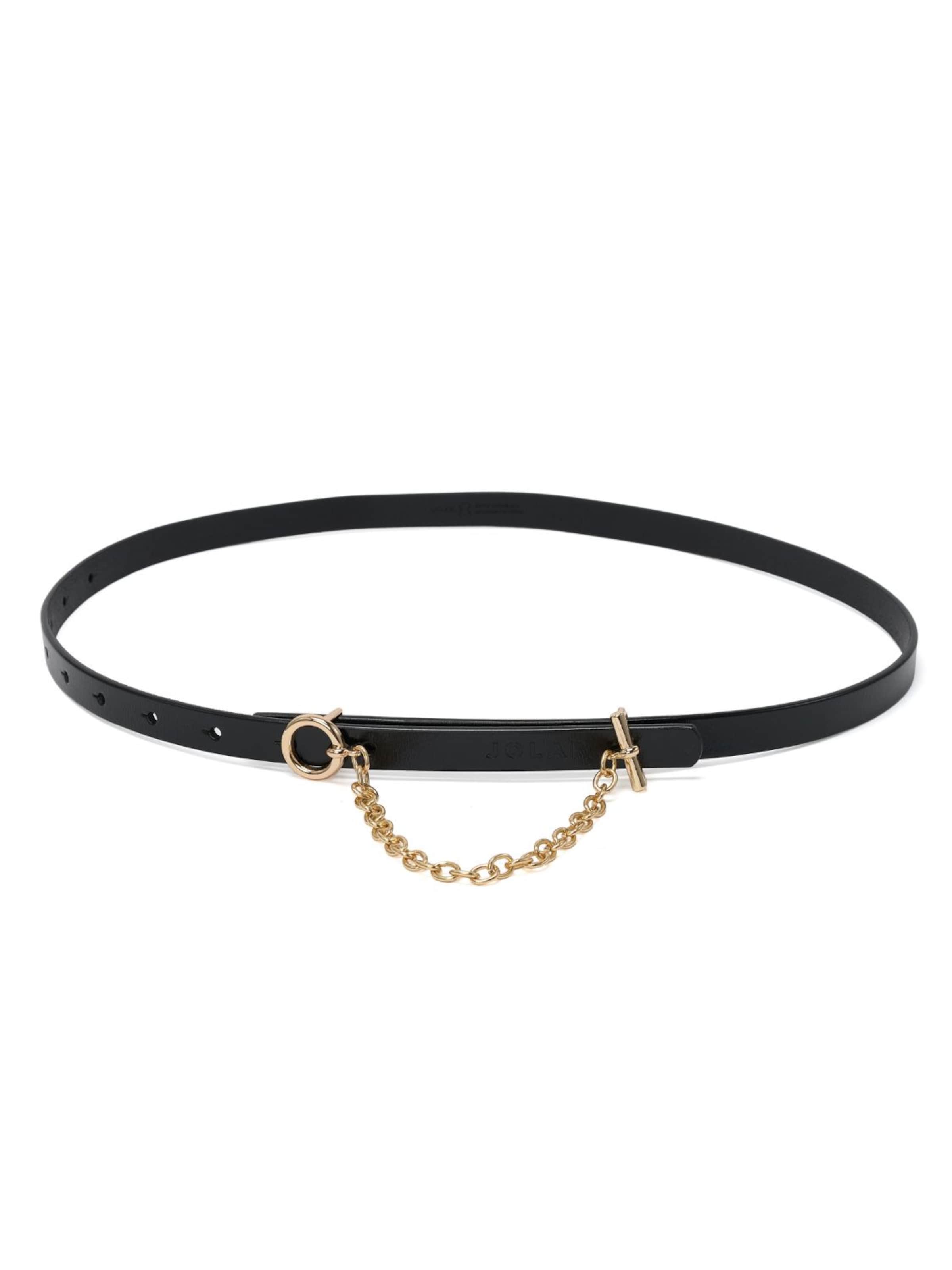 jolar Belt 'NATURAL' in Black: front