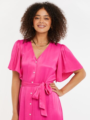 Threadbare Shirt Dress 'Salad' in Pink