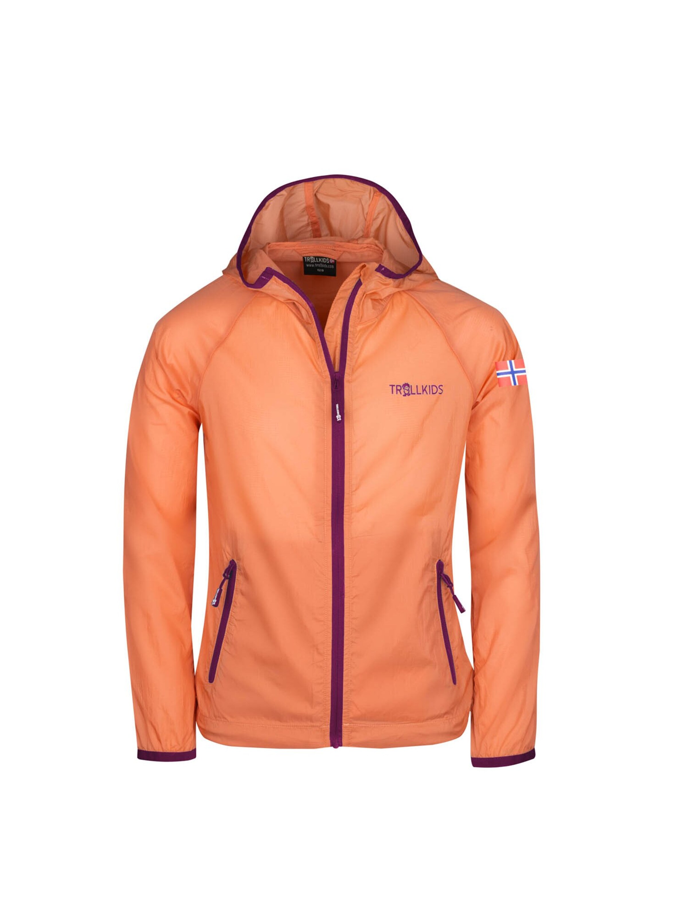 TROLLKIDS Outdoor jacket in Orange: front
