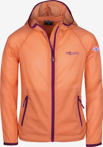 TROLLKIDS Outdoor jacket in Orange: front