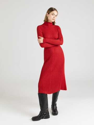 Robes en maille Derhy en rouge : devant