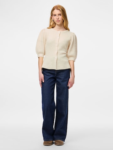 PIECES Knit cardigan in White