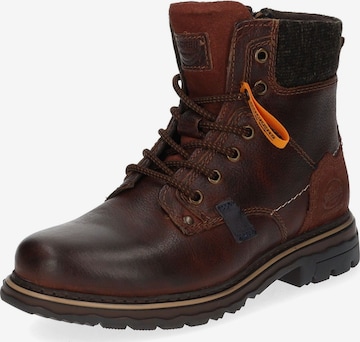 Dockers by Gerli Lace-Up Boots in Brown: front