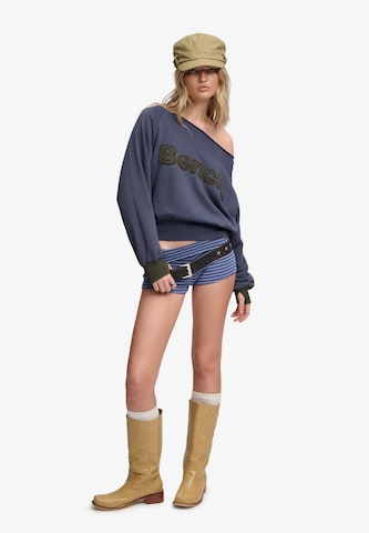 Sweat-shirt 'Bench x Superdry & Co' BENCH en bleu : devant