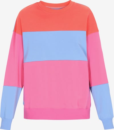 MYMO Sweatshirt 'Back To School' in L in hellblau / hummer / pitaya, Produktansicht