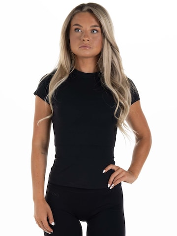 Divina Functioneel shirt 'Athleisure' in Zwart: voorkant