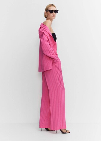 MANGO Wide Leg Bukser med fals i pink