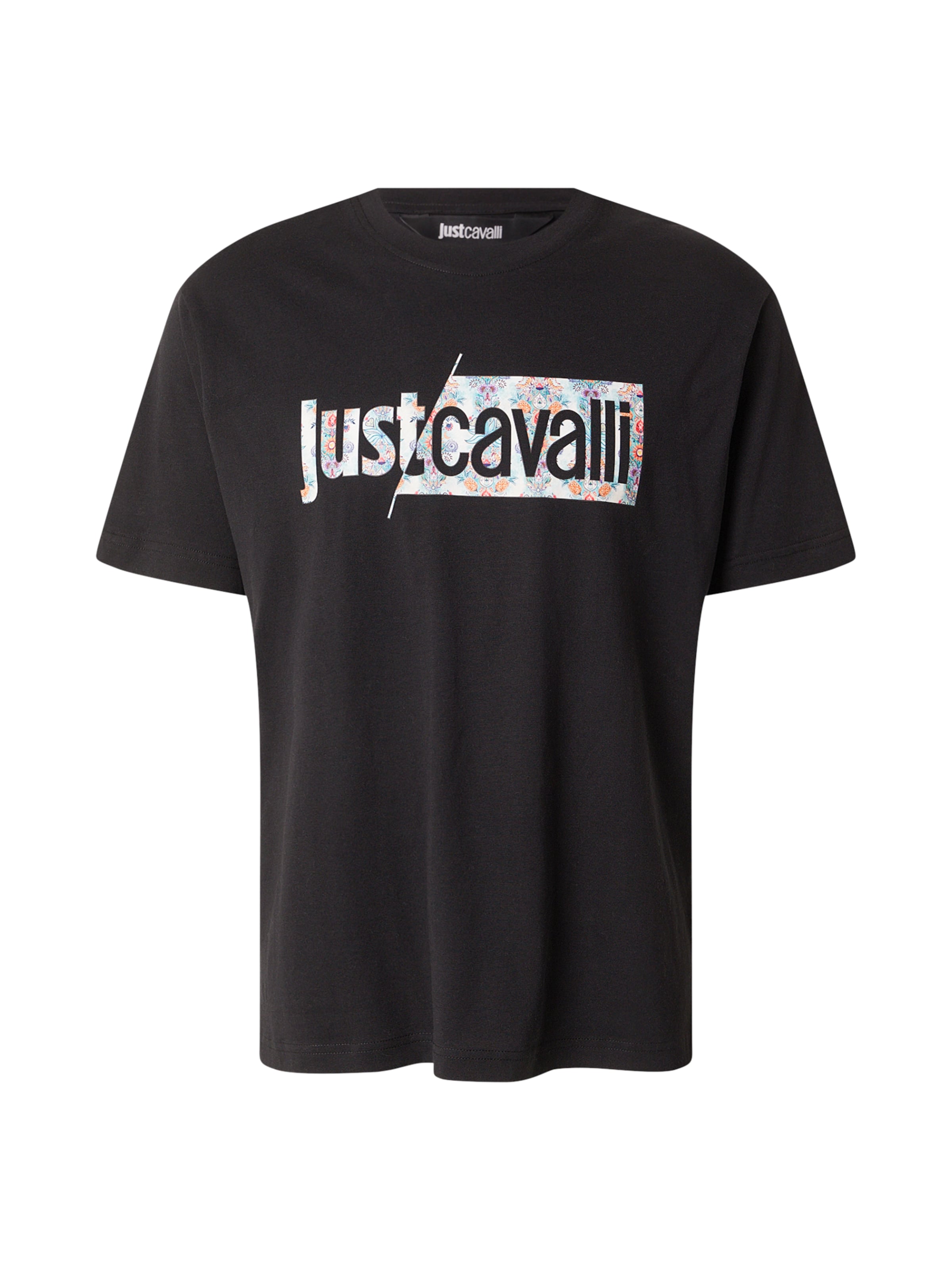 Just Cavalli T-shirt i svart: framsida