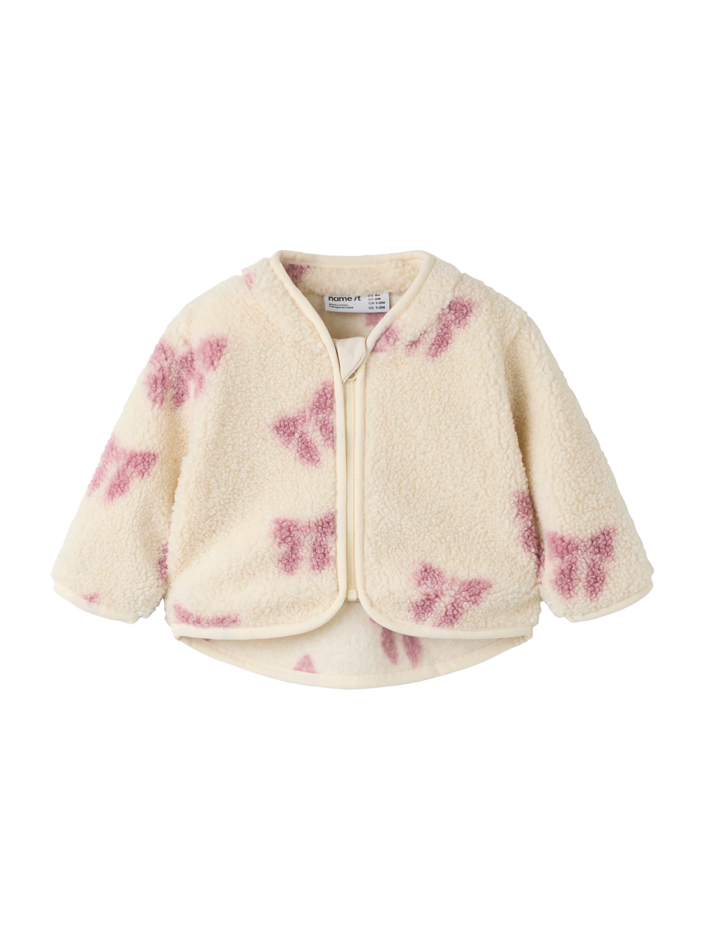 Jachetă  fleece 'NBFOlaja' de la NAME IT pe bej: față