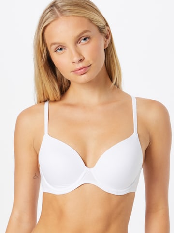 Hunkemöller T-shirt Bra in White: front