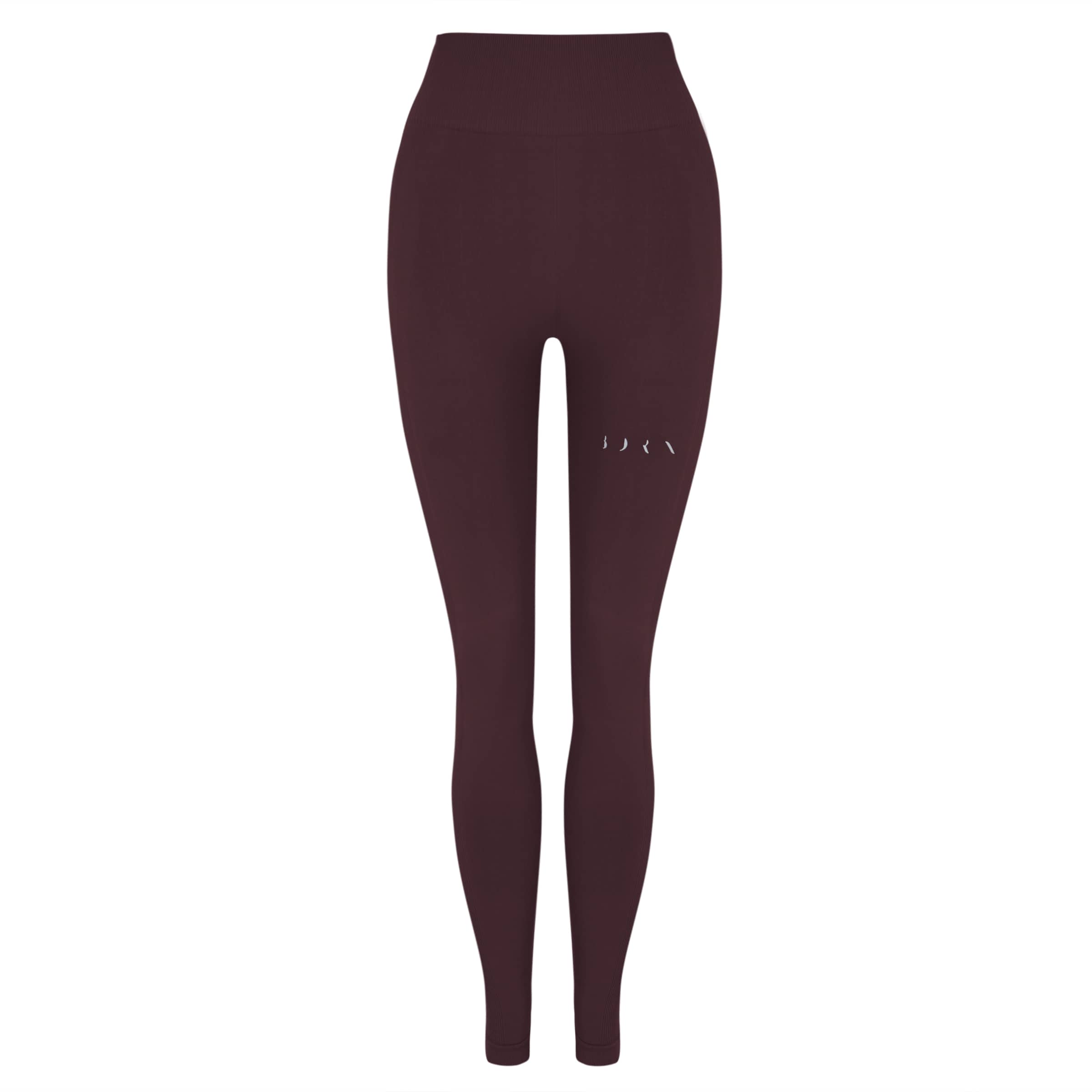 Born Living Yoga Slimfit Sportbroek ' Naia ' in Rood: voorkant