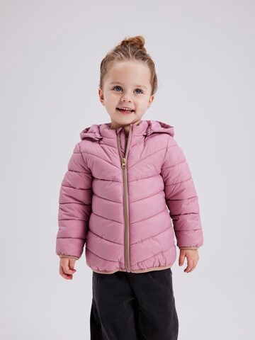 NAME IT Between-season jacket in Pink: front